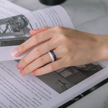 Load image into Gallery viewer, Egnaro Silicone Ring Women, Stackable Braided Rings for Women, Breathable Inner Arc Rubber Rings Women, Unique Design Silicone Wedding Bands Women