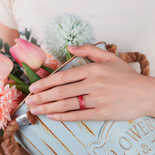 Load image into Gallery viewer, Egnaro Inner Arc Ergonomic Breathable Design, Silicone Rings for Women with half sizes, Women's Silicone Wedding Band,5mm Wide-2mm Thick