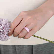 Load image into Gallery viewer, Egnaro Inner Arc Ergonomic Breathable Design, Silicone Rings for Women with half sizes, Women's Silicone Wedding Band,5mm Wide-2mm Thick