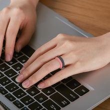 Load image into Gallery viewer, Egnaro Silicone Wedding Ring for Women,Seamless Thin and Stackble Braided Rubber Wedding Bands Rubber Rings for Women