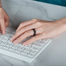 Load image into Gallery viewer, Egnaro Inner Arc Ergonomic Breathable Design, Silicone Rings for Women with Half Sizes, Women's Silicone Wedding Band, 6mm Wide - 2mm Thick