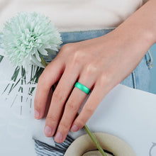 Load image into Gallery viewer, Egnaro Inner Arc Ergonomic Breathable Design, Silicone Rings for Women with half sizes, Women's Silicone Wedding Band,5mm Wide-2mm Thick