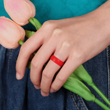 Load image into Gallery viewer, Egnaro Inner Arc Ergonomic Breathable Design, Silicone Rings for Women with Half Sizes, Women's Silicone Wedding Band, 6mm Wide - 2mm Thick