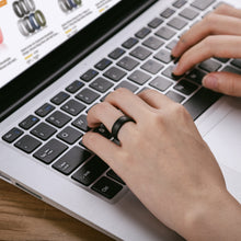 Load image into Gallery viewer, Egnaro Inner Arc Ergonomic Breathable Design, Silicone Rings for Women with Half Sizes, Women's Silicone Wedding Band, 6mm Wide - 2mm Thick