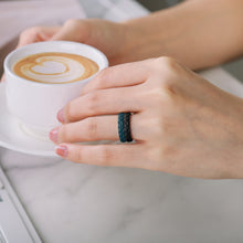 Load image into Gallery viewer, Egnaro Silicone Ring Women, Stackable Braided Rings for Women, Breathable Inner Arc Rubber Rings Women, Unique Design Silicone Wedding Bands Women