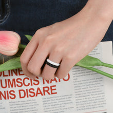 Load image into Gallery viewer, Egnaro Silicone Wedding Ring for Women,Seamless Thin and Stackble Braided Rubber Wedding Bands Rubber Rings for Women