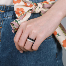 Load image into Gallery viewer, Egnaro Silicone Ring Women, Stackable Braided Rings for Women, Breathable Inner Arc Rubber Rings Women, Unique Design Silicone Wedding Bands Women