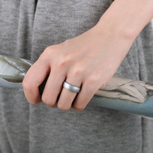 Load image into Gallery viewer, Egnaro Inner Arc Ergonomic Breathable Design, Silicone Rings for Women with half sizes, Women's Silicone Wedding Band,5mm Wide-2mm Thick