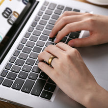 Load image into Gallery viewer, Egnaro Inner Arc Ergonomic Breathable Design, Silicone Rings for Women with Half Sizes, Women's Silicone Wedding Band, 6mm Wide - 2mm Thick