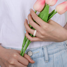 Load image into Gallery viewer, Egnaro Inner Arc Ergonomic Breathable Design, Silicone Rings for Women with half sizes, Women's Silicone Wedding Band,5mm Wide-2mm Thick