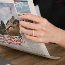 Load image into Gallery viewer, Egnaro Silicone Wedding Ring for Women,Seamless Thin and Stackble Braided Rubber Wedding Bands Rubber Rings for Women