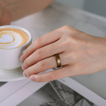 Load image into Gallery viewer, Egnaro Inner Arc Ergonomic Breathable Design, Silicone Rings for Women with half sizes, Women's Silicone Wedding Band,5mm Wide-2mm Thick