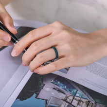 Load image into Gallery viewer, Egnaro Silicone Ring Women, Stackable Braided Rings for Women, Breathable Inner Arc Rubber Rings Women, Unique Design Silicone Wedding Bands Women