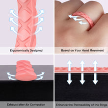 Load image into Gallery viewer, Egnaro Silicone Ring Women, Stackable Braided Rings for Women, Breathable Inner Arc Rubber Rings Women, Unique Design Silicone Wedding Bands Women