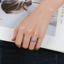 Load image into Gallery viewer, Egnaro Silicone Wedding Ring for Women,Seamless Thin and Stackble Braided Rubber Wedding Bands Rubber Rings for Women