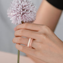 Load image into Gallery viewer, Egnaro Silicone Wedding Ring for Women,Seamless Thin and Stackble Braided Rubber Wedding Bands Rubber Rings for Women
